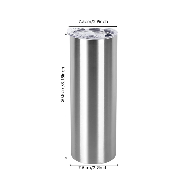 20 oz, rozsdamentes acél hőszigetelő pohár duplafalú, vákuumszigetelt szublimáció (3)