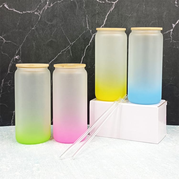 20oz Sublimation Glass Tumbler with Bamboo Lid15