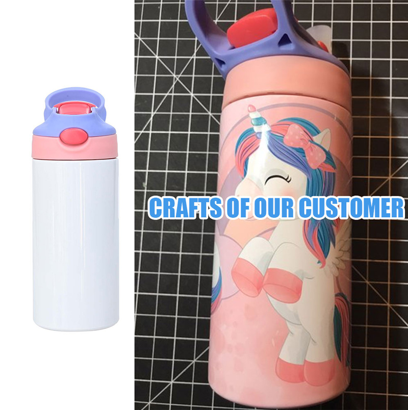 Stainless Steel Tembok Ganda Baby Sippy Cup Kids Sublimation Tumblers (5)